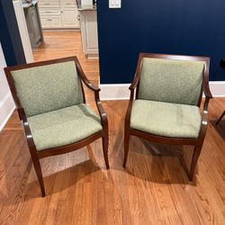 Two Mid Century Gunlocke Side Chairs