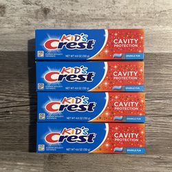 Kid’s Crest Cavity Protection Toothpaste Sparkle Fun 4.6 Oz $1.25 Each