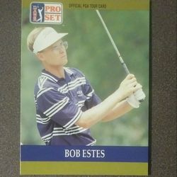 1990 Pro Set Bob Estes PGA Pro Golf Tour #68 Card Vintage Collectible Sports Golfer Official