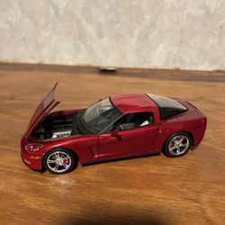 Green light 1:24 Chevrolet corvette C6 hardtop metal scale model diecast car