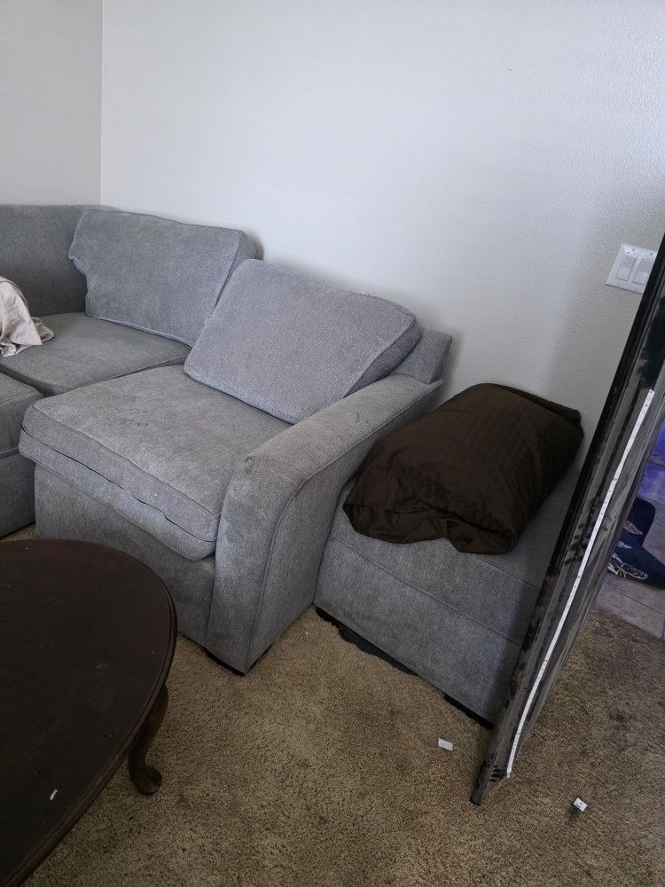Sofa Foot Stool Gray