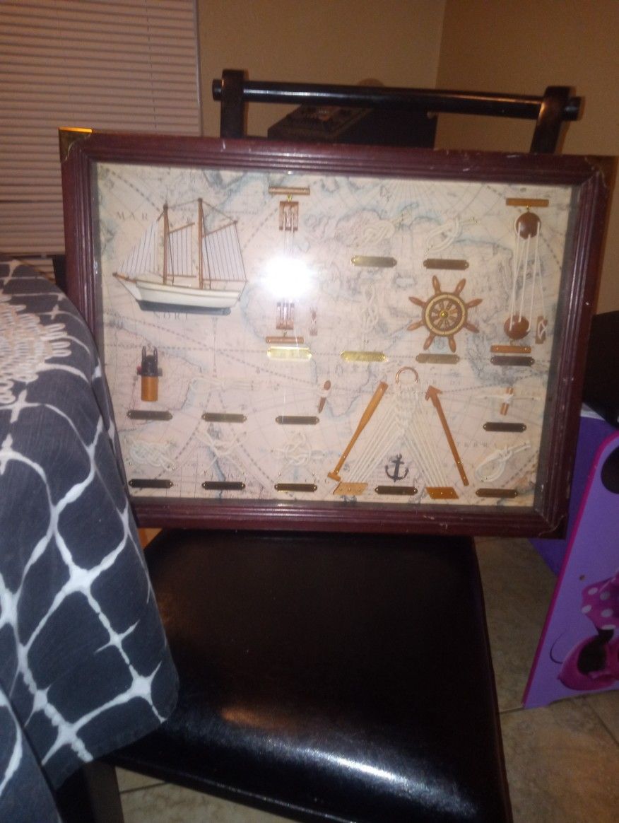 National 3D Knots Ship Various Type Show Box 24x18 In Good Condition