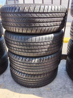Set 4 used Tires 215 70 15 Dooglas Touring A/S
