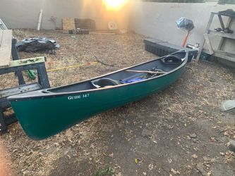 Old town guide 147 fishing canoe with trolling motor