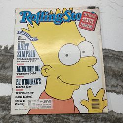Rolling Stone Magazine Issue 581 , June 28 , 1990 Bart Simpson Exclusive $2.50