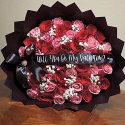 Will You Be My Valentine Rose Bouquet