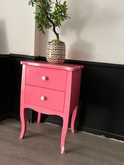 Pink nightstand
