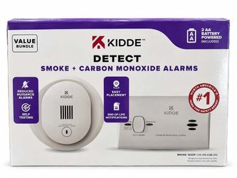 Kidde Battery-Operated 4-inch Smoke Detector & Carbon Monoxide Value Pack