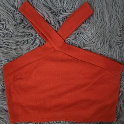 Orange Halter Top