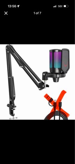 FIFINE A6T Gaming Microphone Kit for PC Computer PS5/4 USB Streaming Microphone Podcast