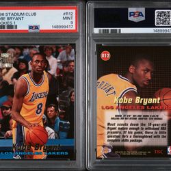 1996 STADIUM CLUB ROOKIES 1 #R12 KOBE BRYANT RC PSA 9 — LAKERS
