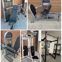 Gym Fitness Dumbbell Olympic Weight Plate Bar Barbell Power Squat Rack Bench Extension Chest Rower Rogue Treadmill Bike