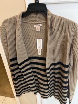 Fresh Knit Open-Front Cardigan XL