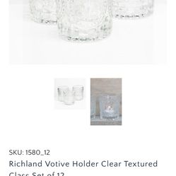 Clear Glass Votives 