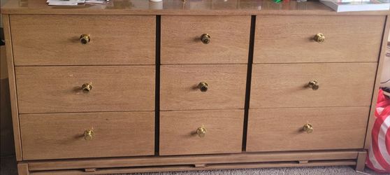 Dresser with mirror