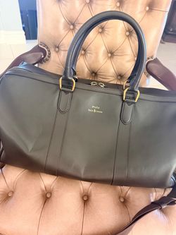 $285 firm Polo Ralph Lauren Leather Duffle Bag