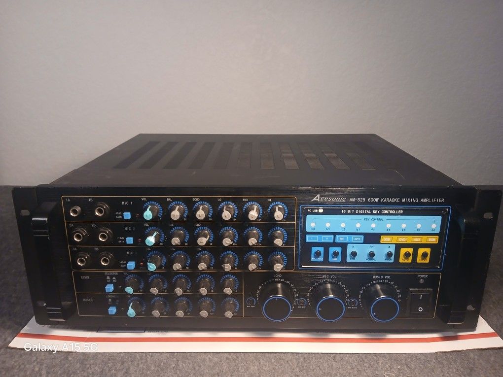Acesonic AM-825 600W Karaoke Mixing Amplifier