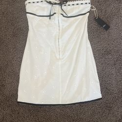 White Size Sm Tube Top Dress Never Worn 