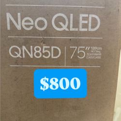 SAMSUNG 75-Inch Class Neo QLED 4K QN85D Series Neo Quantum HDR, Dolby Atmos, Object Tracking Sound, Motion Xcelerator Turbo+, Gaming Hub, Smart TV wit
