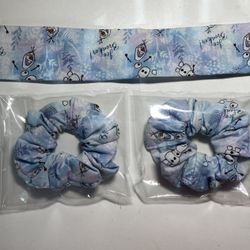 Frozen Head Band And Scunchies Set 