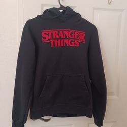 "Stranger Things" Black Pullover Hoodie 