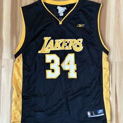 Vintage Shaquille O’Neal #34 Los Angeles Lakers Youth Large 14-16 Jersey