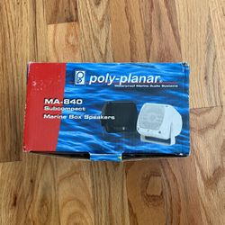 Poly-planer Marine box speakers