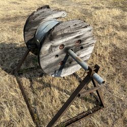 Spool of wire with stand