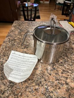 Brand New Norpro KRONA 8-Cup Stainless Steel Multi-Pot w/ Straining Lid