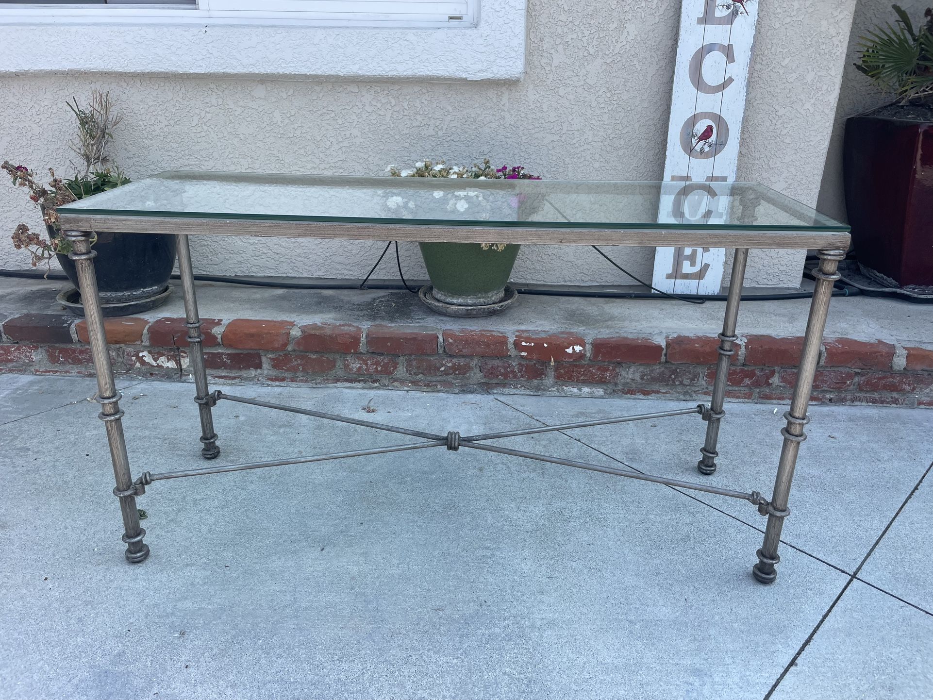 Glass Console Table
