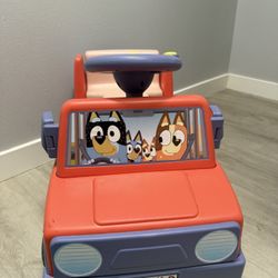 Bluey 6V Ride On Car for Toddlers - Bluey Toys 