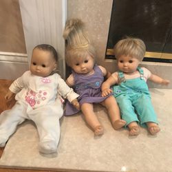 Lot Of American Girl Dolls Bitty Baby Twins Blonde And Bitty Baby.  Needs Some TLC