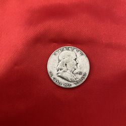 1951-S Benjamin Franklin Silver Half Dollar 90% Silver