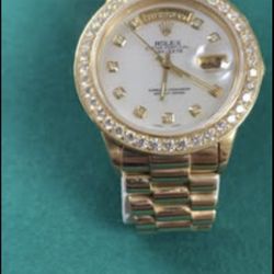 36mm 18k Gold Diamond Bezel 36mm Rolex