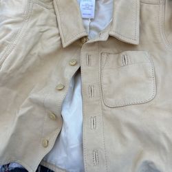 New Baby Gap Soft Leather Boys Jacket 3-6 Mos