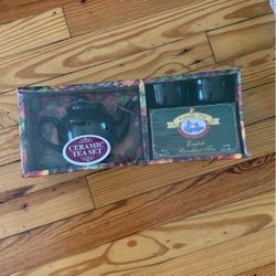 Cera mic Tea Set With Tea Bags 