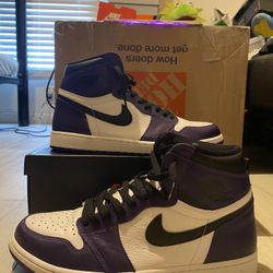 Jordan 1 High Court Purple 