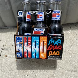 Shaq Special Edition Long Neck Pepsi Bottles