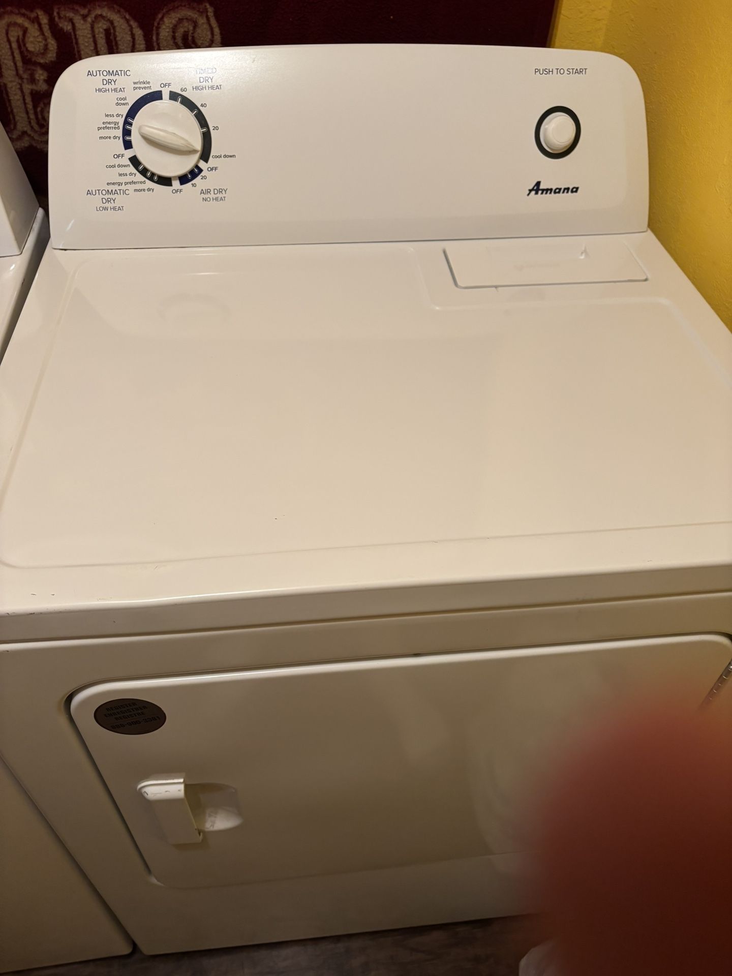 Washer And electric Dryer 