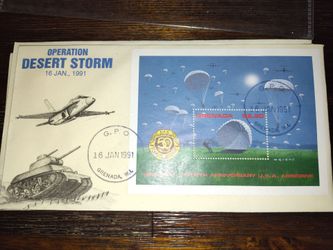 1991 desert storm envelope with stamp