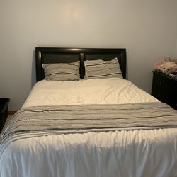 Queen Bed Frame, Dresser, Nightstand 