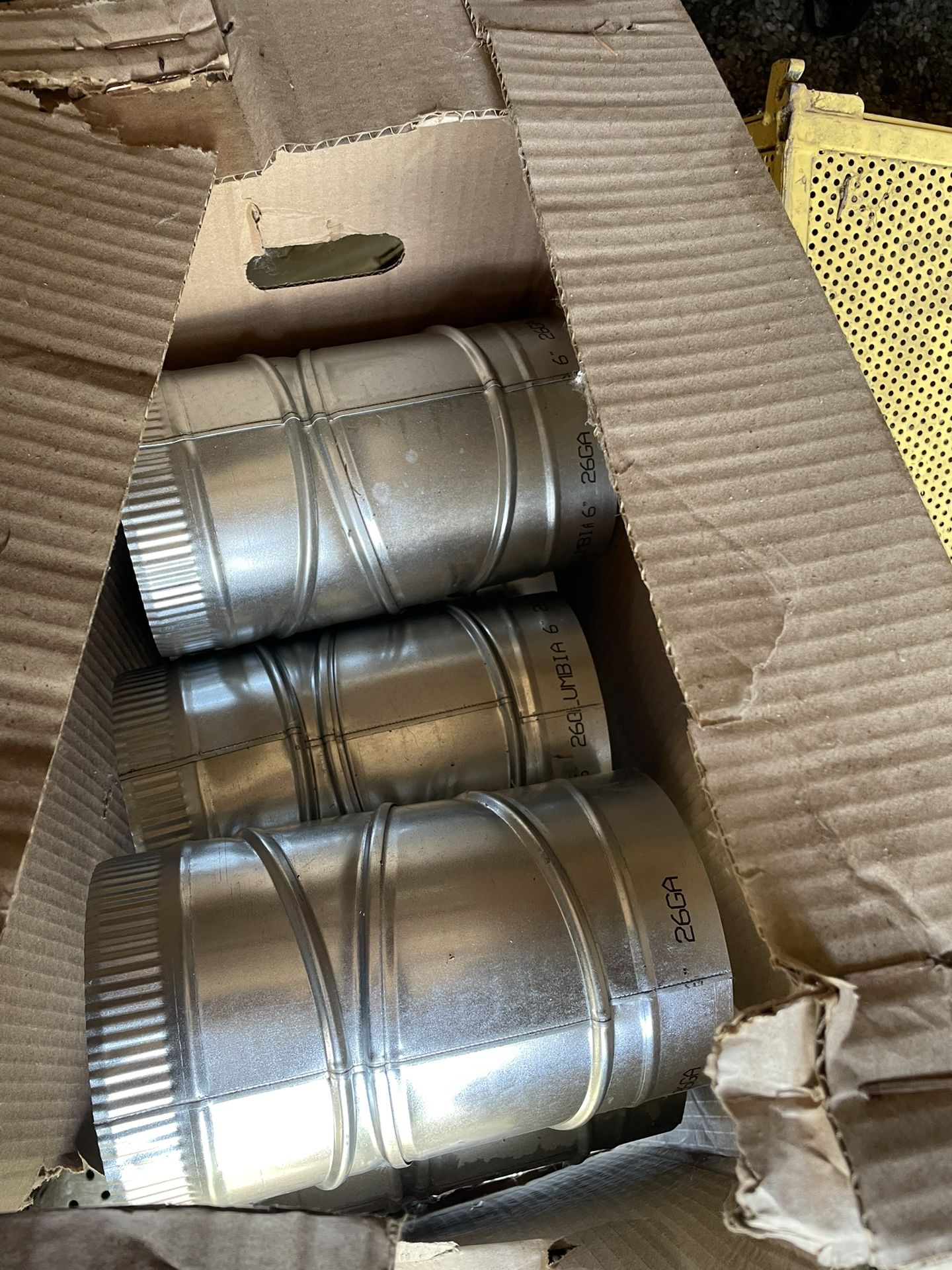 6” HVAC Adjustable elbow 26 GA