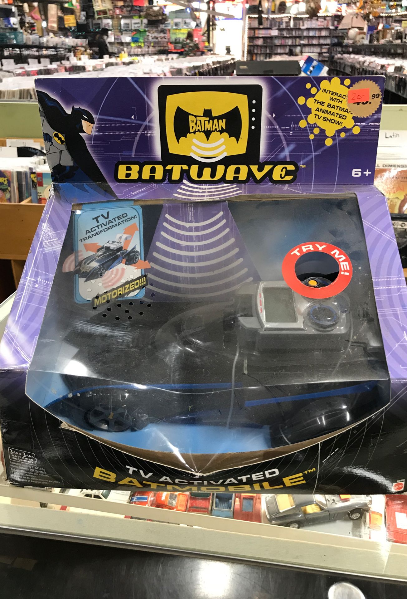 The Batman Batwave TV activated Batmobile Vehicle - New In Box