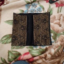 Black Half Lace Waist Trainer, Medium.