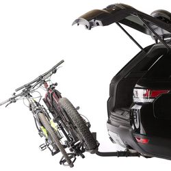 (NEW) $129 (KAC) 2-Bicycle Rack for Car, SUV, Hatchback Mount for 2” Anti-Wobble Hitch, Heavy Duty Bike Carrier