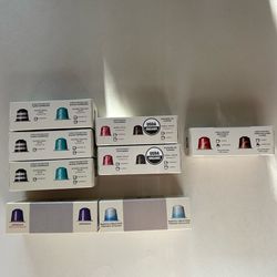 Nespresso World Explorations Flavored Coffee Capsules 8 Sample Boxes 2 Pods each