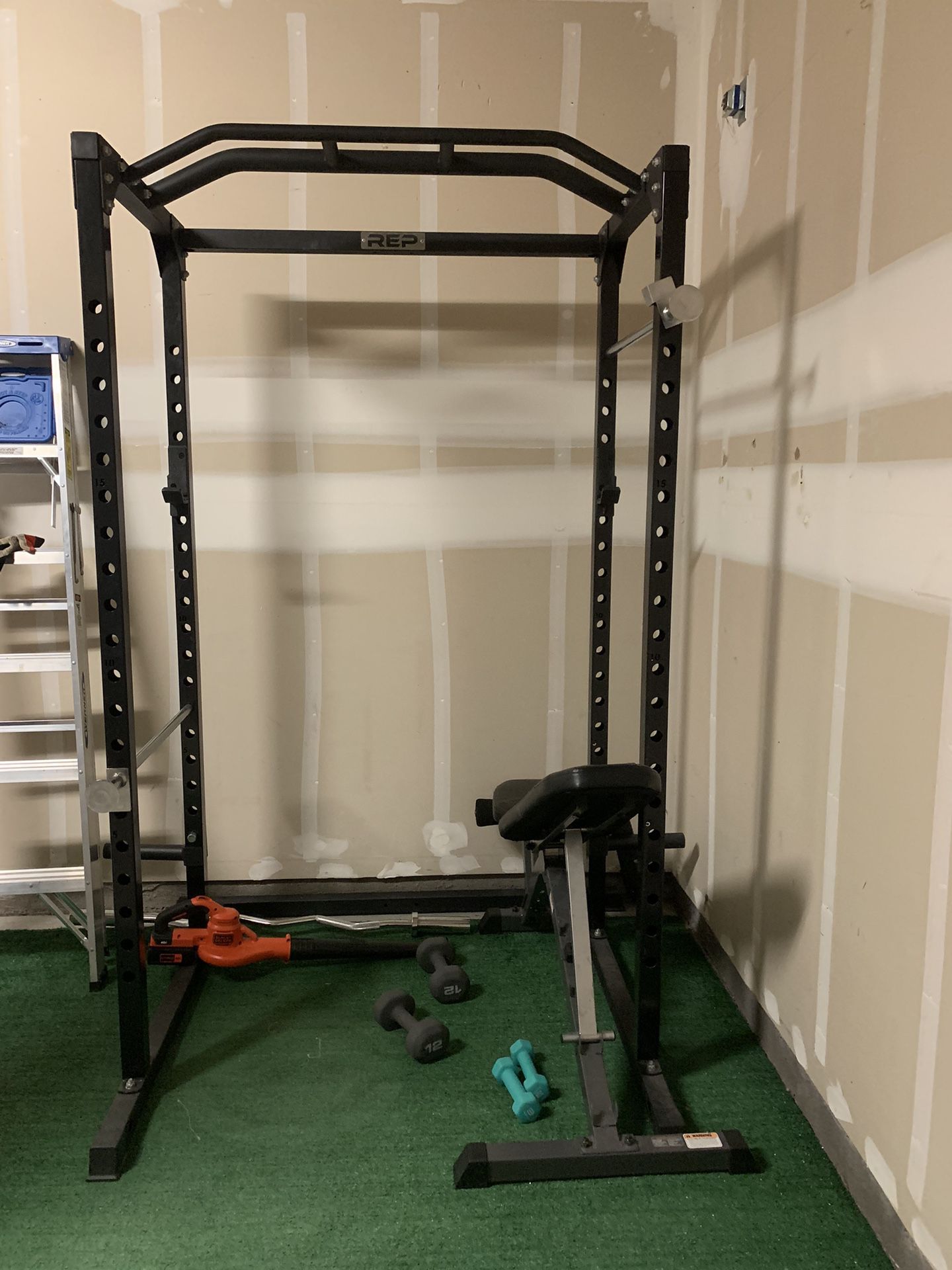 REP squat Rack And Adjustable Incline Bench