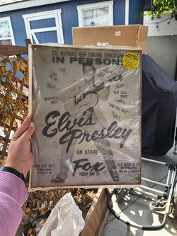 Elvis metal sign
