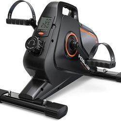 YOSUDA Under Desk Bike Pedal Exerciser for Home/Office Workout - Magnetic Mini Exercise Bike for Arm/Leg Exercise

