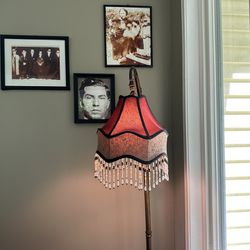 Victorian Styled Fringed Floor Lamp